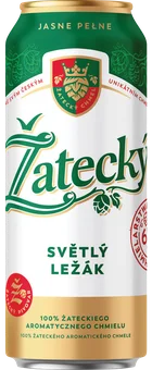 Piwo Zatecky lezak 0,5l 5% puszka widok 1