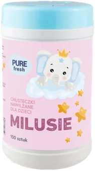 Chusteczki nawilżane dziecięce Pure Fresh 100szt widok 2