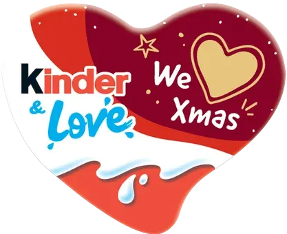 Zdjęcie produktu - Czekoladowe serce zawieszka Kinder 37g BN25