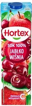 Sok jabłko wiśnia Hortex 1l widok 1