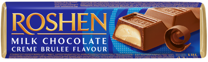 Zdjęcie produktu - Baton z nadzieniem Creme Brulee Roshen 43g
