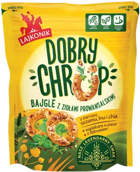 Bajgle z ziołami Dobry Chrup Lajkonik 100g widok główny 