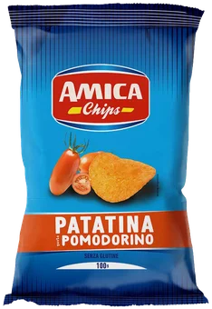 Zdjęcie produktu - Chipsy patatina pomodorino Amica 100g