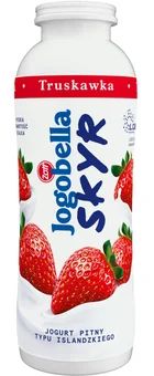 Zdjęcie produktu - Jogurt pitny skyr truskawkowy Jogobella 250g