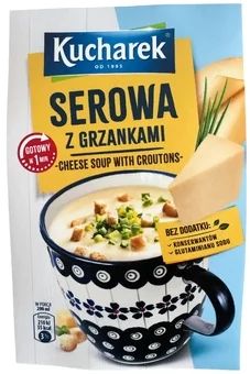 Zdjęcie produktu - Zupa kubek serowa z grzankami Kucharek 21g