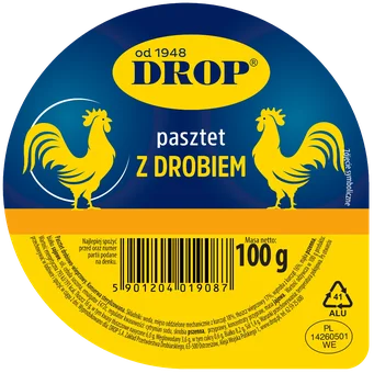 Pasztet z drobiem Drop 100g widok 1