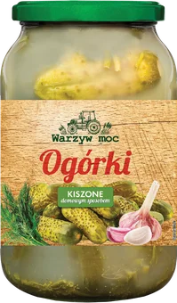 Ogórki kiszone domowym sposob. Warzyw Moc 820/480g widok główny 