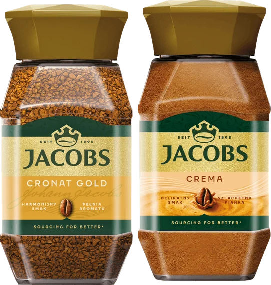Kawa rozpuszczalna Jacobs Cronat Gold 200g widok 1