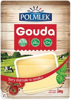 Zdjęcie produktu - Ser gouda Polmlek plastry 500g