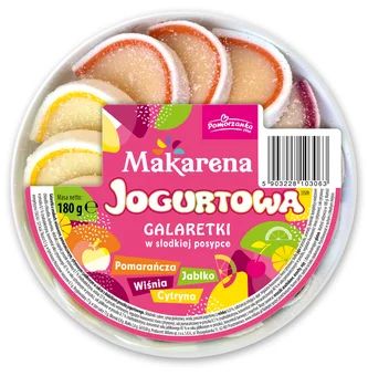 Galaretka Makarena jogurtowa Pomorzanka 180g widok 1