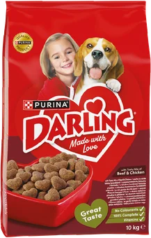 Karma dla psa sucha wołowina Darling 10kg widok główny 