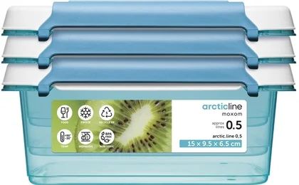 Zestaw pojemników Orplast 3x0,5l widok 1