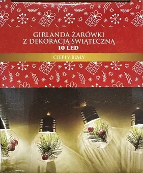Girlanda żarówki z dekoracją świąteczną 10LED BN25 widok 1