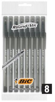 Długopis czarny Round Stic Bic 8szt mix SZ26 widok 1