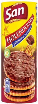 Ciastka holenderskie z czekoladą San 170g widok główny