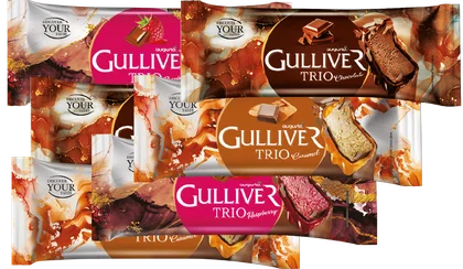 Lody na patyku karm/cze/mal Gulliver Trio 90ml mix widok 3