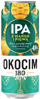 Zdjęcie produktu - Piwo Okocim Ipa mango pigwa 0,5l 4,8% puszka