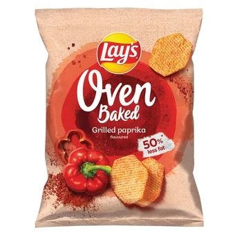 Chipsy grillowana papryka Lay's Oven Baked 180g widok 1
