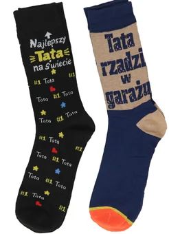 Zdjęcie produktu - Skarpety z dedykacją w tubie 2pak mix