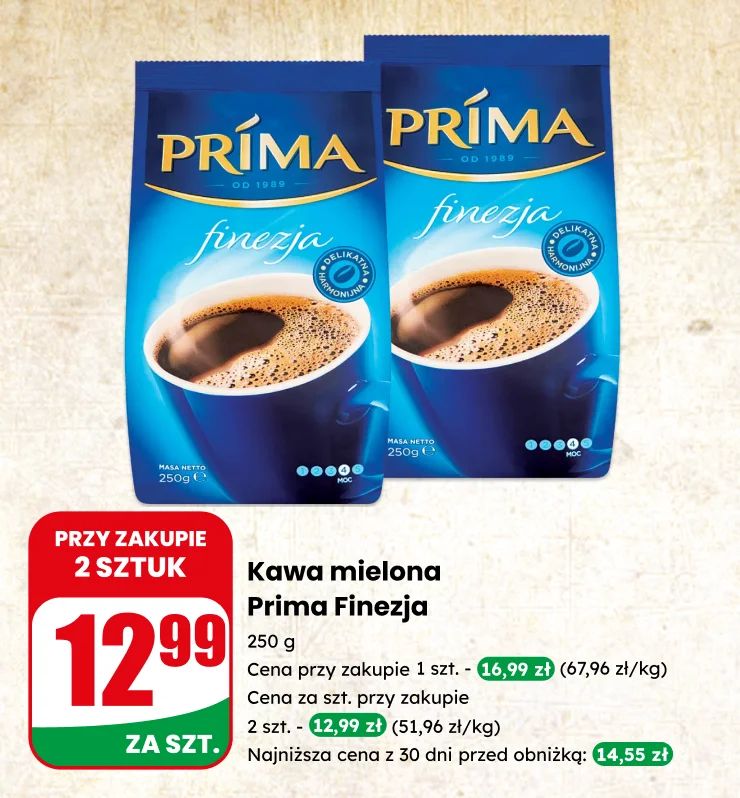 Kawa i herbata teraz taniej w DINO!