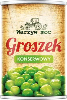 Groszek konserwowy Warzyw Moc 400/240g widok 1