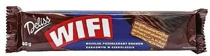 Wafelek kakaowy w czekoladzie Wifi Deliss 40g widok 1
