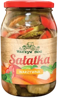 Sałatka warzywna Warzyw Moc 820/500g widok 1