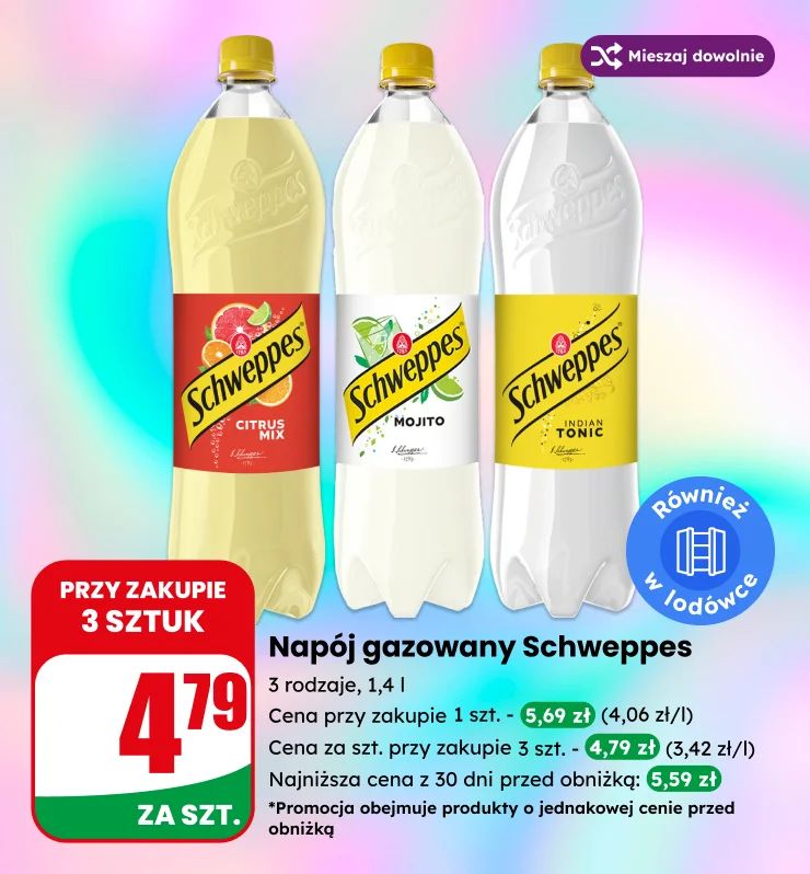 Baner napoje wk dzik 4move schwebbs sprite coca cola zero