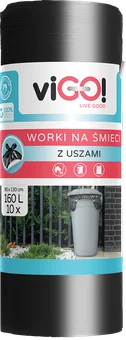 Worki na śmieci z uszami Vigo! 160l 10szt widok 1