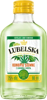Likier Lubelska konopie z limonką i miętą 90ml 25% widok główny 