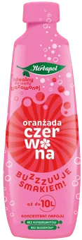 Koncentrat napoju oranżada czerwona Herbapol 405ml widok 1