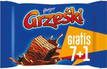 Wafel Grześki 7+1gratis 288g widok główny