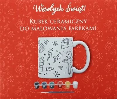 Zdjęcie produktu - Kubek do malowania z farbami 340ml BN25