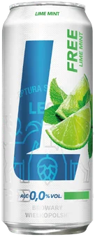 Piwo Lech Free limonka miętą 0,5l 0% puszka widok główny