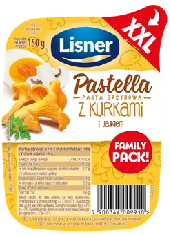 Zdjęcie produktu - Pastella z kurkami XXL Lisner 150g