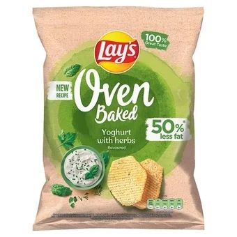 Chipsy jogurt z ziołami Lay's Oven Baked 180g widok 1
