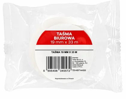 Taśma biurowa 19mmx33m widok 1