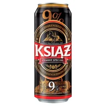 Piwo Książ czarny specjał 0,5l 9% puszka widok główny 