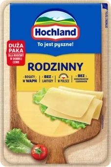 Zdjęcie produktu - Ser rodzinny plastry Hochland 200g