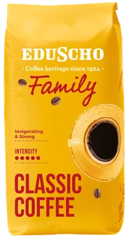 Kawa ziarnista Eduscho Family 1kg widok główny 