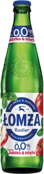 Napój piwny Łomża Radler jab mięt 0,5l 0% but bzzw widok główny 