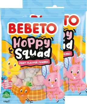 Zdjęcie produktu - Pianko-żelki Hoppy Squad Easter Bebeto