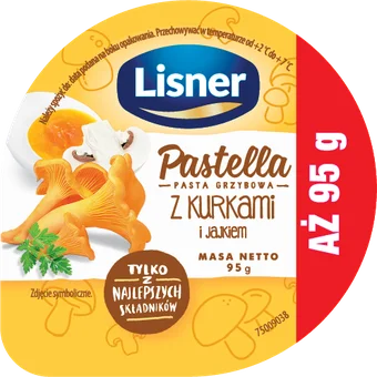Zdjęcie produktu - Pastella z kurkami Lisner 95g