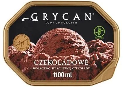 Lody Grycan czekoladowe 1,1l widok 1