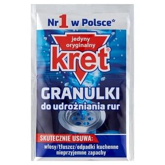 Granulki do udrożniania rur Kret 40g widok 1