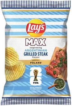 Chipsy argentinian grilled steak Max Lay's 190g widok 1