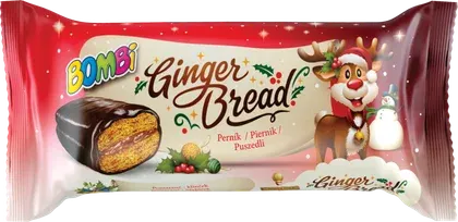 Baton piernik z dżemem wieloowocowy Bombi 50g BN25 widok główny 