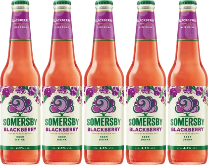 Napój piwny Somersby blackb. 400ml 4,5% but. bzzw. widok 1