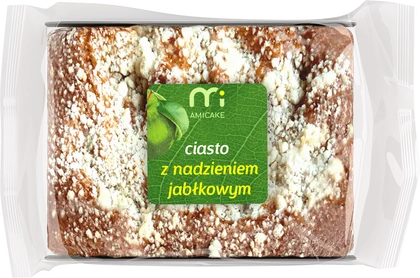 Zdjęcie produktu - Ciasto z nadzieniem jabłkowym Amicake 400g