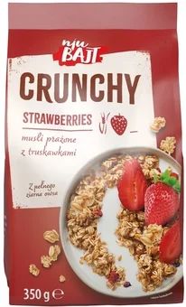 Zdjęcie produktu - Musli crunchy truskawka/banan Nju Bajt 350g mix